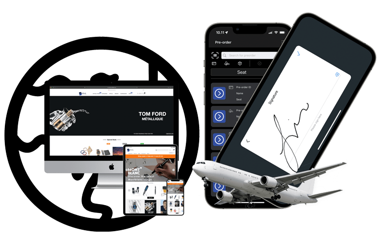 CubusSHOP with CubusPOS handover and signature flow